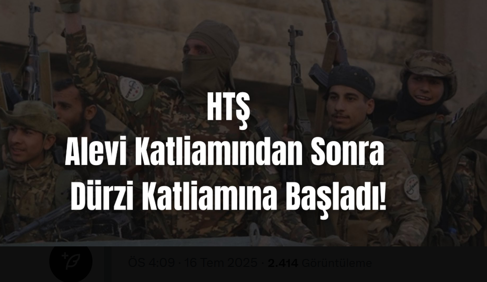 SURİYE; ALEVİ KATLİAMINDAN SONRA DÜRZİ KATLİAMI İLE GÜNDEMDE 