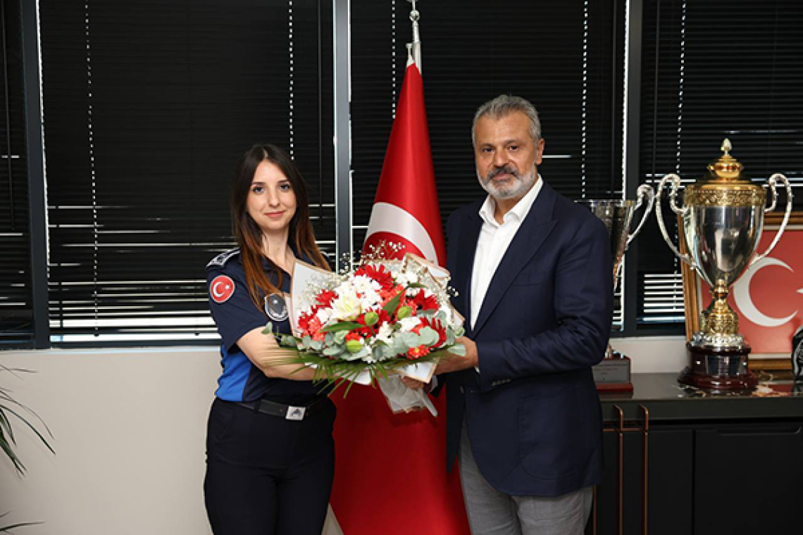 BAŞKAN ÖNTÜRK, HBB ZABITASINI AĞIRLADI