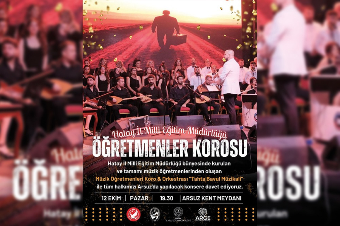 ÖĞRETMENLER KOROSU ARSUZ'DA SAHNEDE