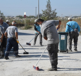 ANTAKYA TEMİZLİK İŞLERİ'NDEN EKİP ÇALIŞMASI