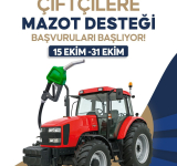 ÇİFTÇİLERE MAZOT DESTEĞİ