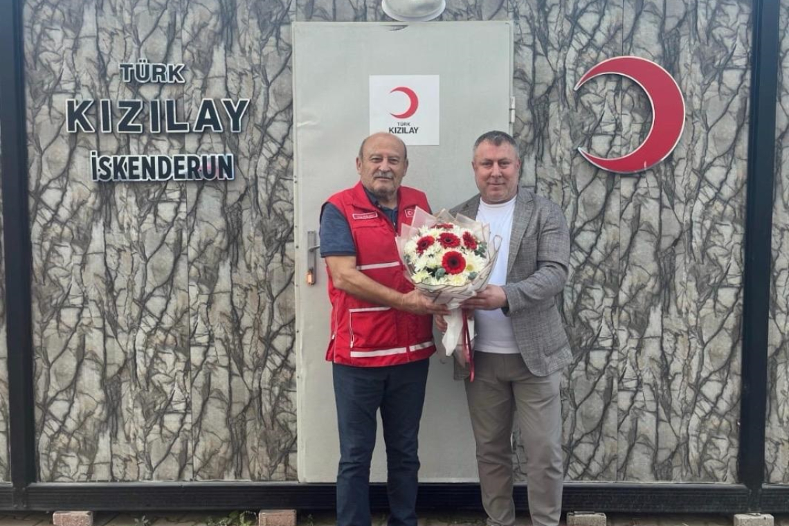 İGC YÖNETİMİNDEN TÜRK KIZILAY İSKENDERUN ŞUBESİ'NE ZİYARET