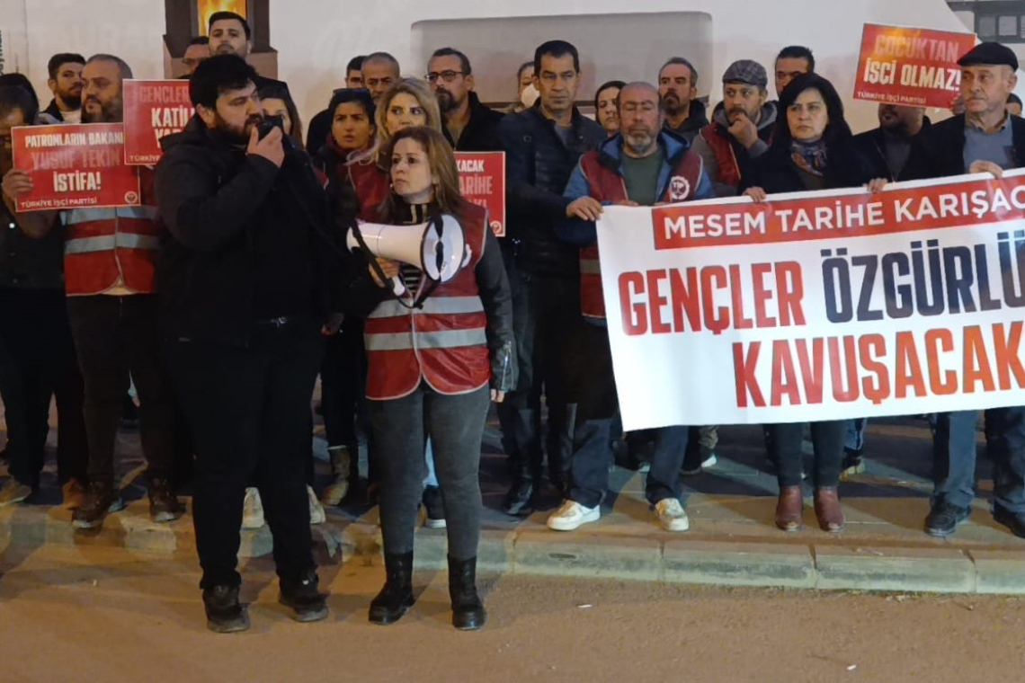 TİP'Lİ ÖĞRENCİLER MEYDANLARDA: MESEM KAPATILSIN