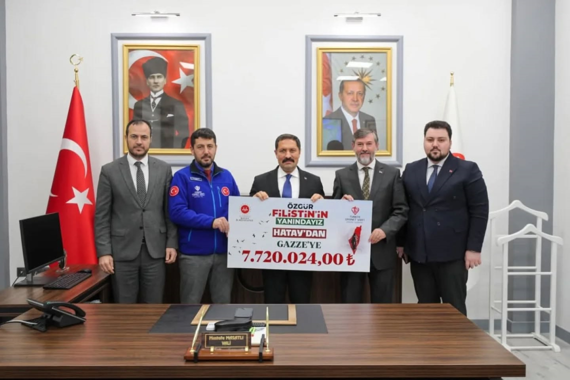 Hatay İl Müftülüğünden Gazze'ye Yardım