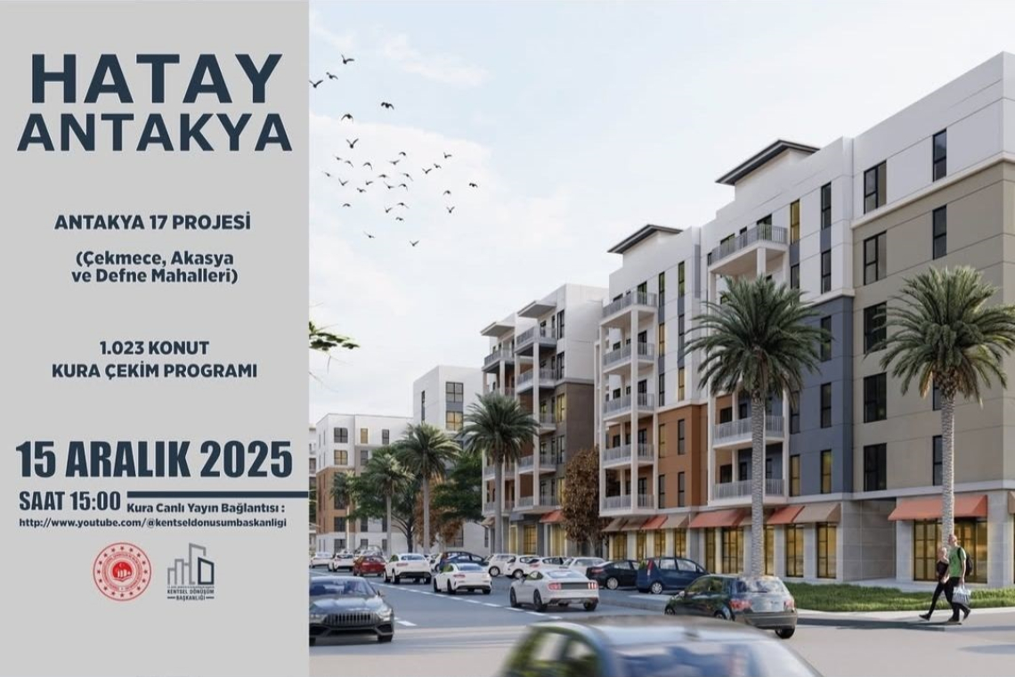 1023 KONUTUN KURA GÜNÜ 15 ARALIK'TA