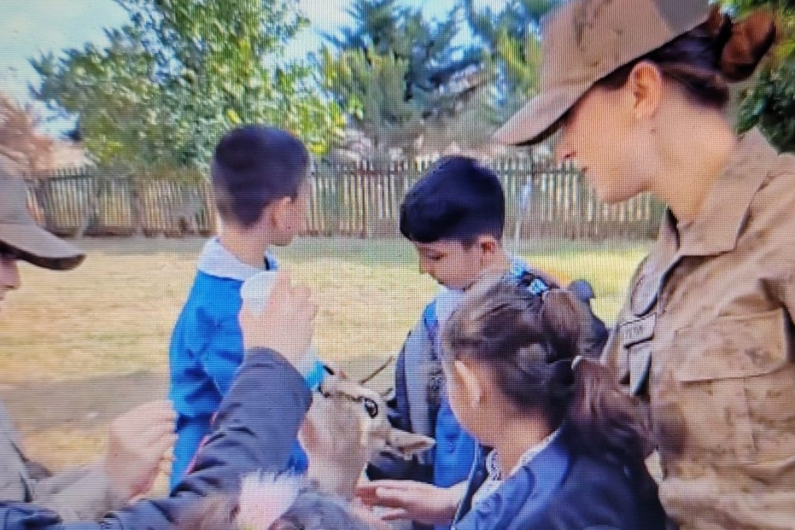 Jandarma’dan Öğrencilere Dağ Ceylanları Sevgisi