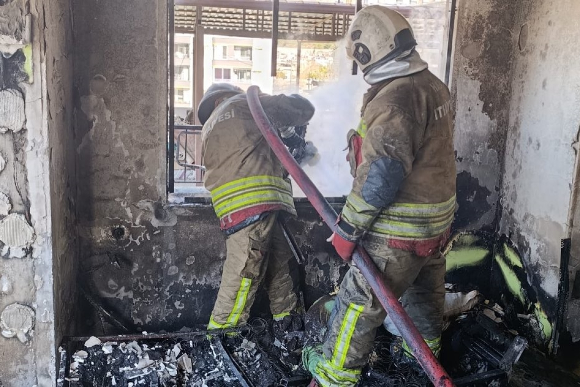 İskenderun’da Ev Yangını: 1 Yaralı