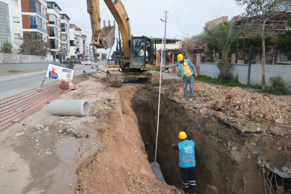 ARSUZ KARAAĞAÇ'A KANALİZASYON HATTI