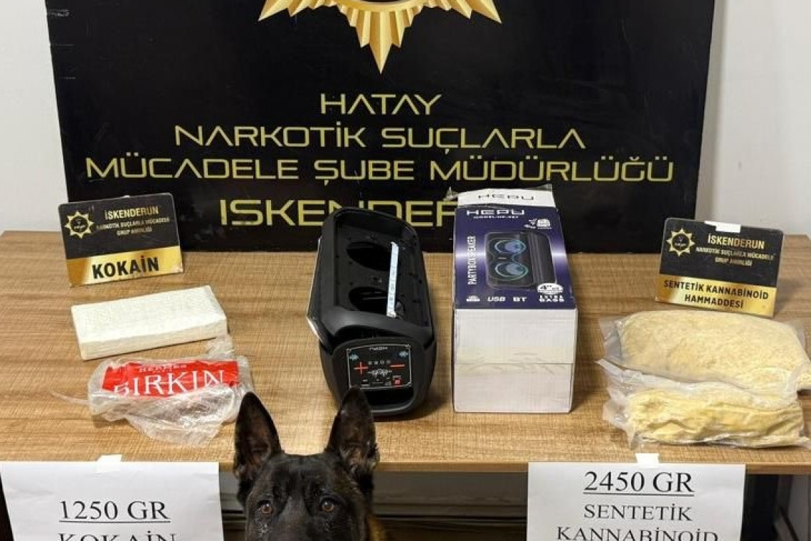 Hatay'da 1250 Gram Kokain Ele Geçirildi