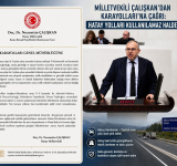 MİLLETVEKİLİ ÇALIŞKAN: HATAY’DA BAZI YOLLAR KULLANILAMAZ HALDE