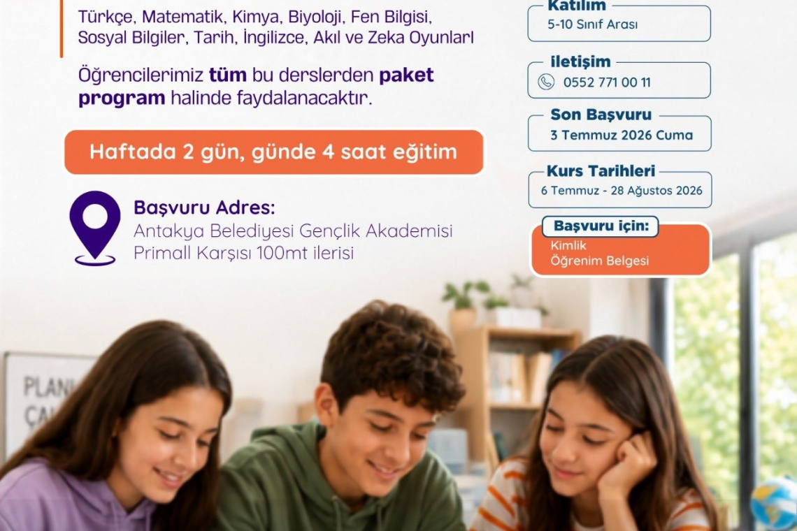 ÖĞRENCİLERE YÖNELİK EĞİTİM PROGRAMI BAŞVURULARI BAŞLADI