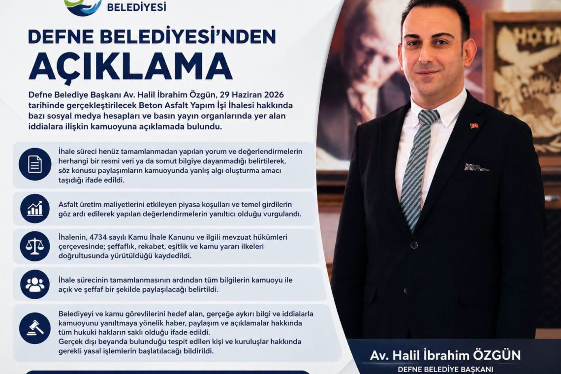 Özgün: Asfalt İhalesi Kamu Yararına Göre Yapıldı