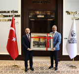 BAŞKAN ÖNTÜRK, İÇİŞLERİ BAKAN YARDIMCISI TURAN’I AĞIRLADI