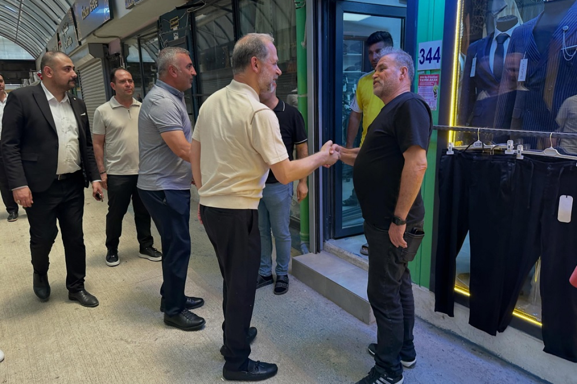 Özel ve Kaşıkçı'dan Antakya Uzun Çarşı Ziyareti