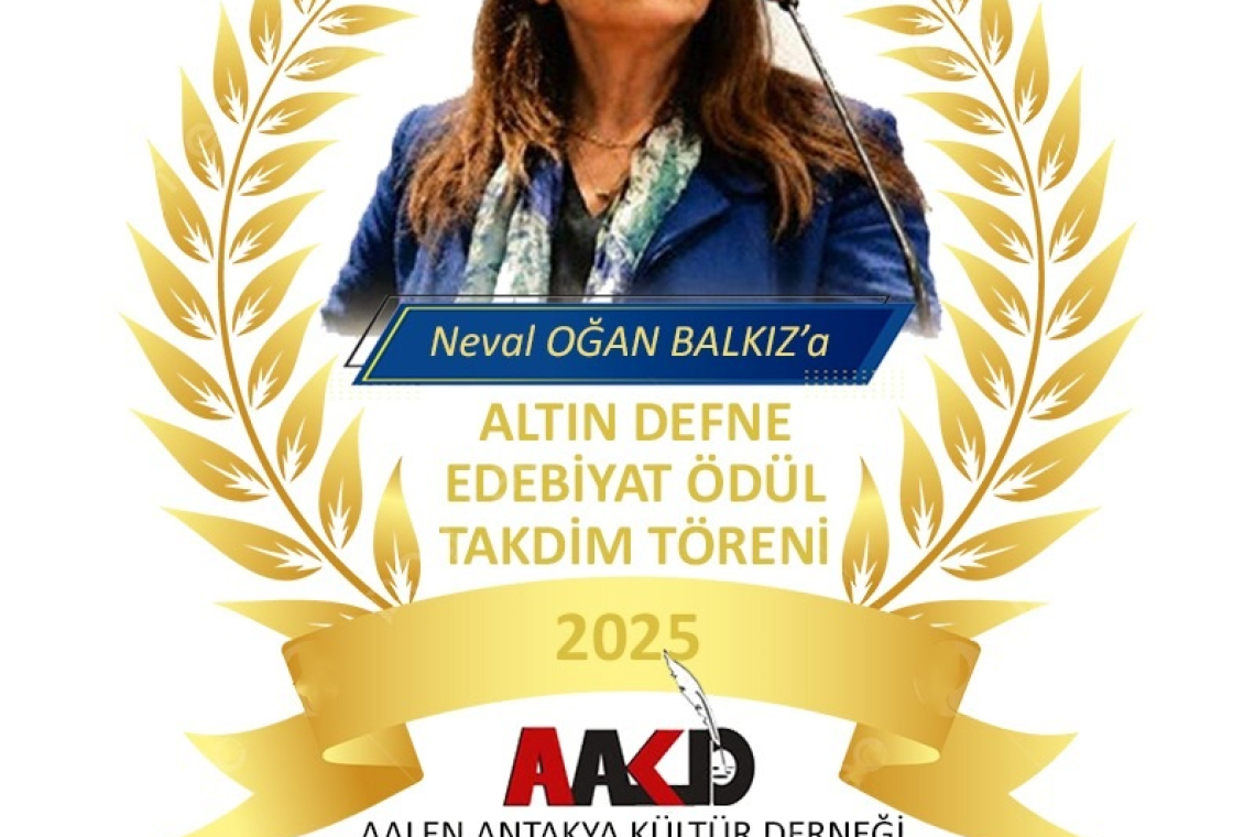 HUKUKÇU NEVAL BALKIZ’A EDEBİYAT ÖDÜLÜ