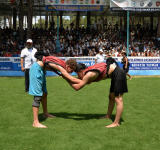 HATAY'DA NEFESLERİ KESEN ABA GÜREŞİ HEYECANI 