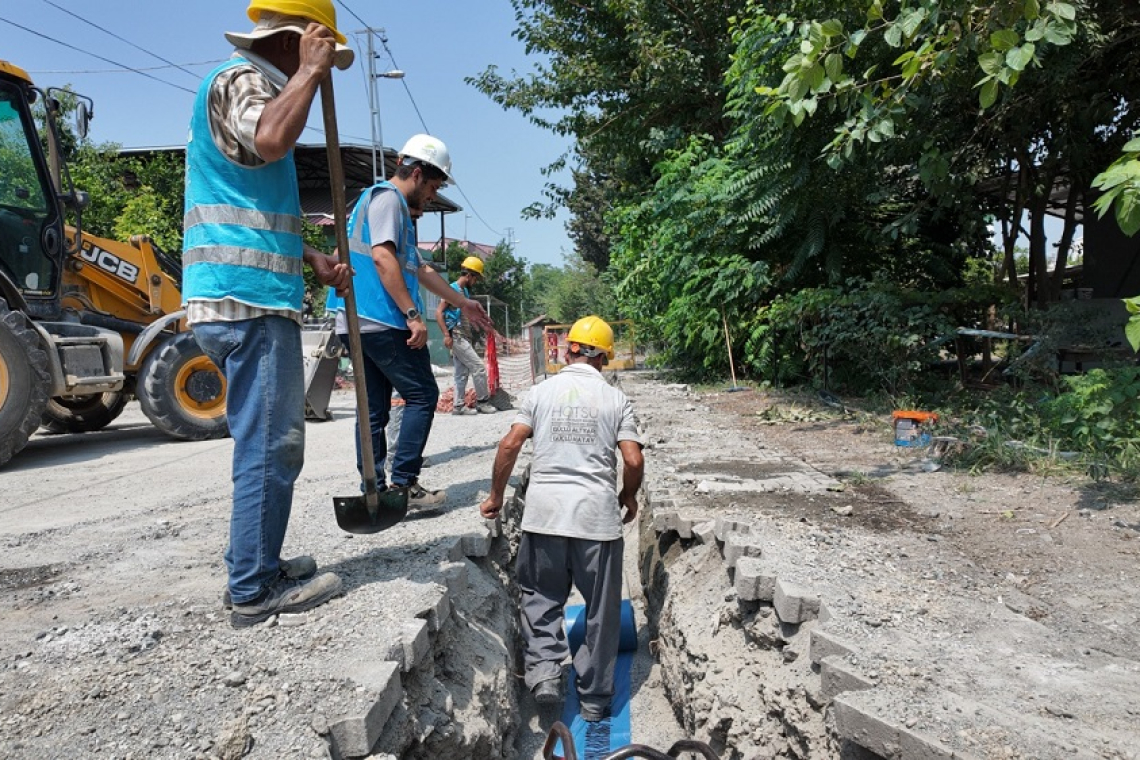 HATAY DÖRTYOL’DA 297 BİN METRE İÇME SUYU HATTI